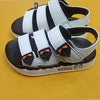 Zarza 3 Strap White Sandals 10829