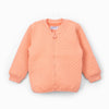 5.10.15 Quailted Peach Mock Neck Zipper 13499