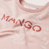 MNG Mango & Branches Print Tea-Pink Terry Sweatshirt 14241