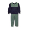 LS Optimist Print Green & Blue Terry Trackuit 12813