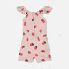 PMK Strawberry Print Baby Pink JumpSuit 11708
