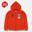 B.X Feeling Vibes R Orange Zipper Hoodie 3433