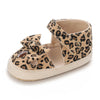 VLSN Leopard Print Brown Bow Style Prewalker 13936