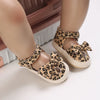 VLSN Leopard Print Brown Bow Style Prewalker 13936