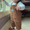 CRT Bear Pockets Dark Brown Cotton Dungaree 11593