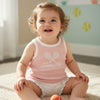 LE Tennis Club Lines Style Sleevless Ligth Pink T-Shirt 15025