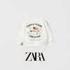 ZR Super Friend Confidence Off White Light Fleece Sweatshirt 13736