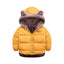 Elephant Bob Double Sided Mustard Fur Puffer Jacket 11790