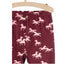 5.10.15 Horses Print Maroon Legging 11331