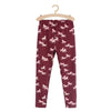 5.10.15 Horses Print Maroon Legging 11331