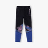 L&S Girls Never Give Up Retro Knee Panel Black Legging 14917