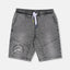 OM Street Ball Play Washed Grey Denim Shorts 11265