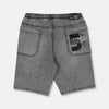 OM Street Ball Play Washed Grey Denim Shorts 11265