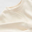 ZR Crew Neck Loose Style Fleece Cream Sweatshirt 12207