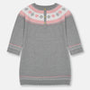LUP British Design Style Grey Long Sweater Shirt 10913