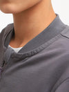 L&S Make Noise Mock Neck Zipper Terry & Trouser Tracksuit 14683
