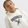 HR Back Embroided Kangroo Pocket with Embroided Trouser Fleece White TrackSuit 14738