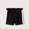 MNG Side White Panel Black Girls Shorts 9359