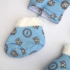 Paris Tiger Face Quilted Warm Blue Snow Suit 11862