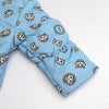 Paris Tiger Face Quilted Warm Blue Snow Suit 11862