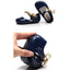 Minni SED Golden Bow Blue Plastic Pumps 10035