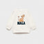 MNG NALA Embroided with print The Lion king Terry Cream Sweatshirt 14252