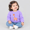 B.X Giraffe Printed lavender Sweatshirt 8015