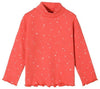 5.10.15 All Over Hearts Print Coral Thermal High Neck 14056