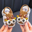 CN Giraffe Eyes & Alphabets Brown Soft Sandal 14214