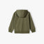 L&S Kangroo Pocket Plain Army Green Terry Zipper Hoodie 14676