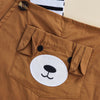 CRT Bear Pockets Dark Brown Cotton Dungaree 11593