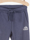L&S Funday Print Milange Blue Terry Trouser 11497