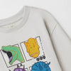 SFR Dino Alert Level Stone Grey Terry Sweartshirt 12203