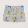 H&M Baby Animals Print Grey Soft Shorts 11154