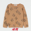 H&M Glitter Little Bunny Brown Sweater 10880