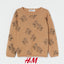 H&M Glitter Little Bunny Brown Sweater 10880