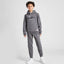 HR Applic Kangroo Pocket Style Dark Grey Fleece Hoodie Tracksuit 14261