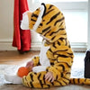 Tiger Face Style Fur Warm Mustard Romper 11908