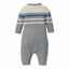 OVS Sleek Contrast Blue Line Grey Knitted Romper 10918