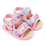 Magic Prewalker Multi Color Design Pink Soft Bottom Sandals 11052
