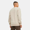 BB Front Embroided Logo Beige Fleece Sweatshirt 13703