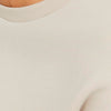 BB Front Embroided Logo Beige Fleece Sweatshirt 13703