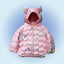 CN All Over Kitty Print Pink Warm Puffer Jacket 13428