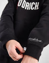 HR Badge Kangroo Pocket Style Black Fleece Hoodie Tracksuit 14262