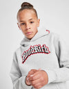 HR From Nothing Embroided Black & Red Stock Textured Grey Hoodie Fleece TrackSuit 14266