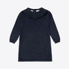 LPU Style Neck Navy Blue Long Sweater Shirt 10892