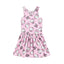 Hello Kitty All Over Print Pink & White Sleeveless Frock 11287