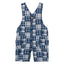 OshKosh Double Fabric Mid Size Blue Check Cotton Dungaree 11563