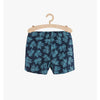 L&S All Over Leaves Print Orange Cord Blue Girls Shorts 11301