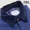 ZR Quilted Warm Washed Two Pocket Denim Jacket 13386